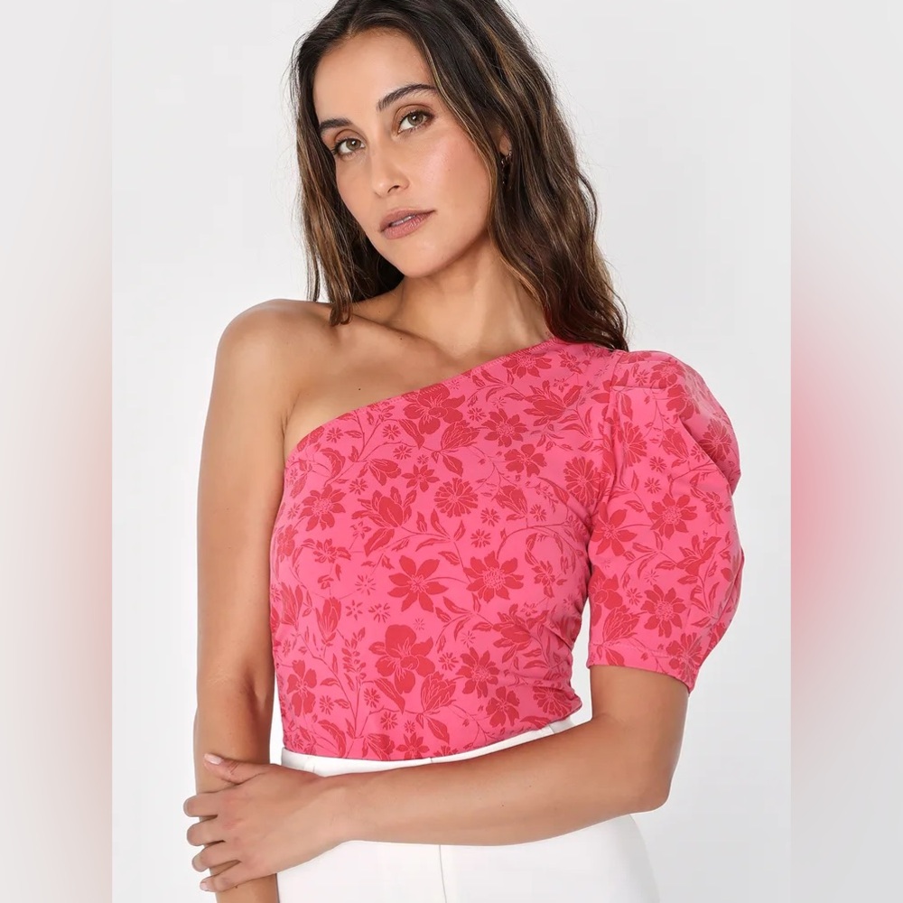 Free People Something Bout You Bodysuit One Shoulder Top